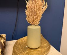 Dried Wheat Flowers In Vase