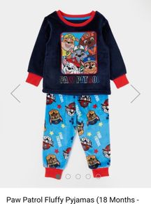 Paw patrol fluffy pyjamas bnwt