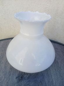 Vintage Milk Glass Student like Lampshade