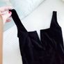 Black Velvet Bodysuit - Size xs Image 2
