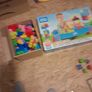 MEGA Bloks Building Blocks Build 'N Learn Table Blue and Red Image 2