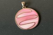 Vintage Sterling Silver MOP Pendant