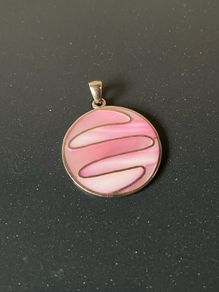 Vintage Sterling Silver MOP Pendant