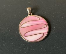 Vintage Sterling Silver MOP Pendant