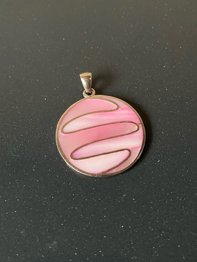 Vintage Sterling Silver MOP Pendant