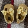. Brand new in box , pair of girls gold shoes Image 8