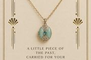 1920s style locket necklace - vintage inspired