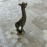 Miniature Figurine Pewter Giraffe Image 2