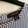 Pinstripe dress with bell sleeves and pearl buttons UK10 Image 3