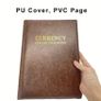 Large Capacity Large Storage Book Stamp Badge Collection Book Paper Leather Protective Cover Paper banknote Mixed Collection Book Image 4