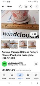 Antique Vintage Chinese Planter Pottery