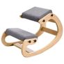 Ergonomic Kneeling Chair, Wooden Posture Knee Chair with Adjustable Thick Foam Cushions & Solid Wood Frame, Adjustable Height, Relief for Neck or Back Pain for Home, Office or Meditation, Gray Image 8
