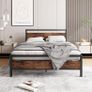 Double Bed Frame with Wooden Headboard Image 8