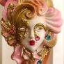 Venetian Style Porcelain Wall Hanging Mask Image 3