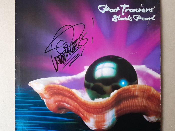 PAT TRAVERS autographed vinyl album with photo proof