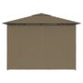 Garden Marquee with Curtains 4x3 m Taupe 180 g/m Image 7