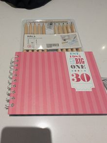 notebook and pens