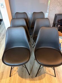 Set of 6 dining table table chairs