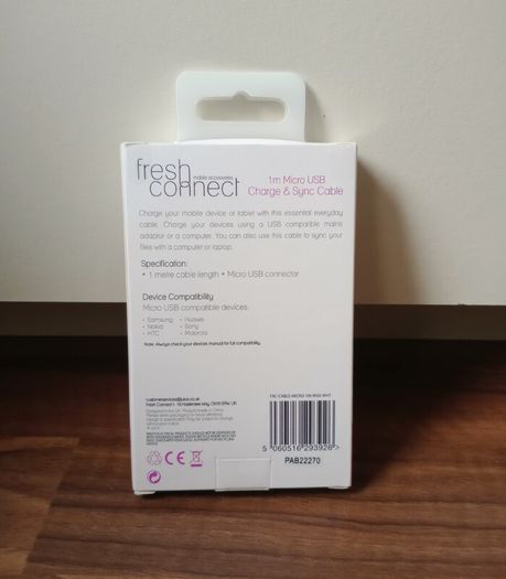 1 m Fresh Connect Micro USB Cable - New in box