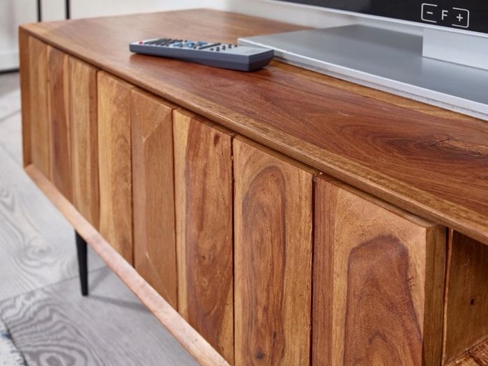 Elegant Sheesham TV Cabinet 123cm Wooden TV Stand.