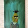 Framed Sesame Street "Bert" Acrylic painting on canvas Image 4