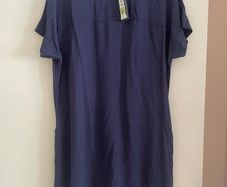 Blue short sleeve dress