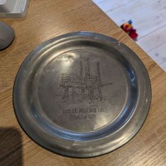 Kinsale Head Gas Field pewter plate