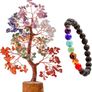 Chakra Tree - Gemstone Tree of Life Decor - Crystal Tree Ornaments - Home Decor - Ornaments for Living Room - Crystals and Gemstones Healing Gifts (MULTIPLE COLOURS/STYLES) Image 3