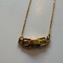 Gucci G Necklace Authentic Vintage-Gold Plated Image 4