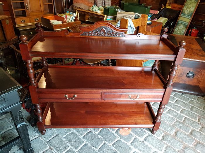 Antique mahogany dumbwaiter