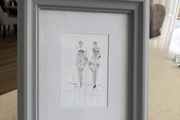 Paul costelloe grey frame 4 x 6 inch size