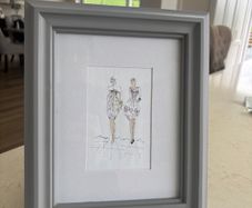 Paul costelloe grey frame 4 x 6 inch size