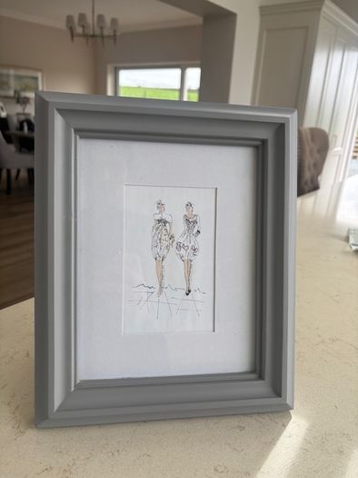 Paul costelloe grey frame 4 x 6 inch size