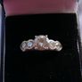 Vintage Sterling Silver Round-cut CZ Engagement Ring Size P - 3,90g Image 3