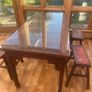 Unique kitchen hardwood table & stools Image 3