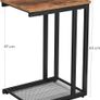 New Side Table Bedside Cabinet With Mesh Shelf - FREE P&P Image 3