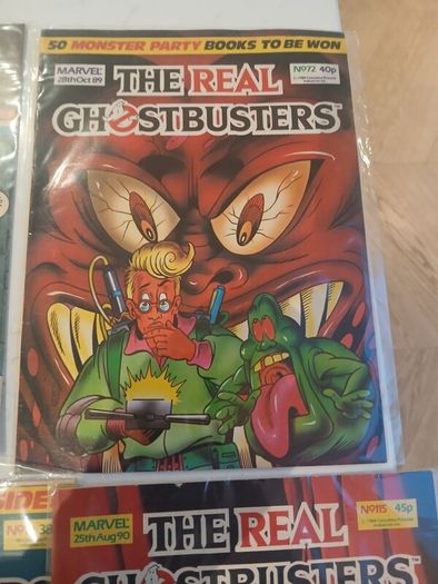 Transformer and ghost buster comics