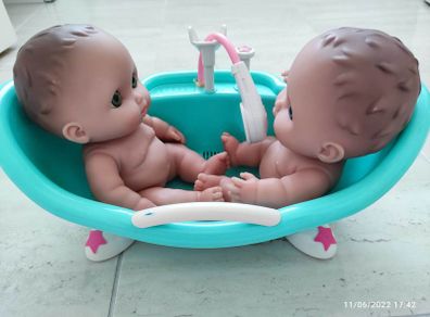 Toy Baby with Bathtub