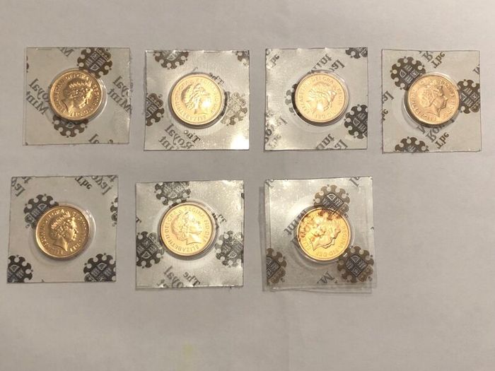 Gold coins, investment grade
