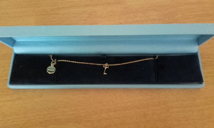 Newbridge Gold Plated Key Charm Bracelet