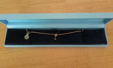 Newbridge Gold Plated Key Charm Bracelet