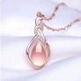 2in1 Beautiful Rose Gold Pendant + Chain - excellent git Image 2