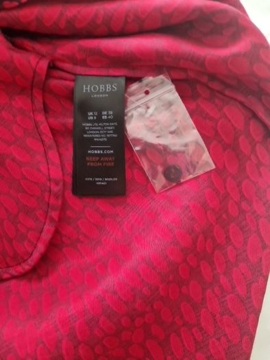 Hobbs red tunic style dress