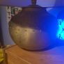 Brass vintage lamp with new mustard shade Image 3