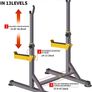 _Squat Rack Adjustable Multi-Function Barbell Rack Dip Stand Gym Family Fitness Lifting Bench Press Push up Strength Training Dumbbell Rack Image 2