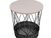 BRAND NEW Modern Coffee Table Storage Basket Round Hollow Side Table Home Living Room Decoration Storage Table Home Furniture