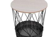 BRAND NEW Modern Coffee Table Storage Basket Round Hollow Side Table Home Living Room Decoration Storage Table Home Furniture