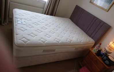 big solid bed and 140X190