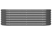 Garden Raised Bed Galvanised Steel 114x40x36 cm Anthracite