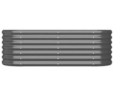 Garden Raised Bed Galvanised Steel 114x40x36 cm Anthracite